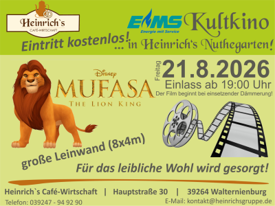 Kultkino im Nuthegarten