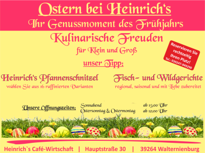 Ostern bei Heinrich's 