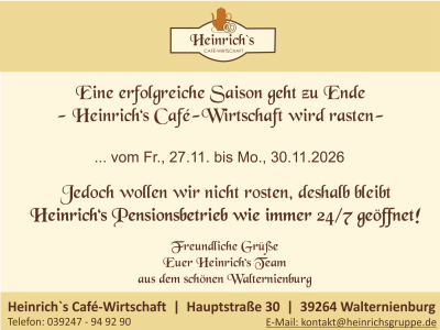 Wir machen eine kleine Pause.