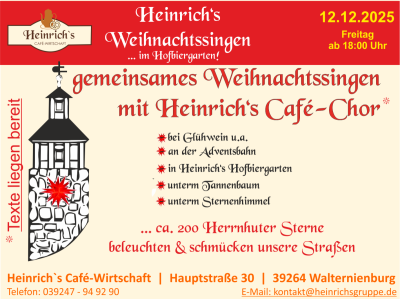 Heinrich's Weihnachtssingen
